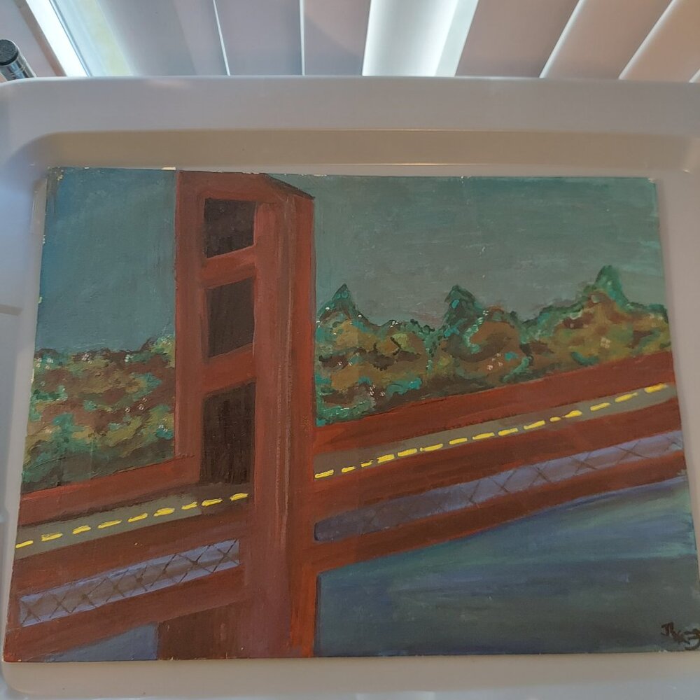 💫Handcrafted Bridge Painting
